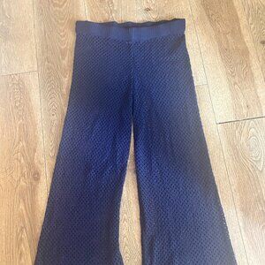 shade &shore crochet  coverup pants blue size L elastic waistband